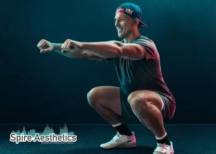 Image of man build leg muscle Worksop through exercise