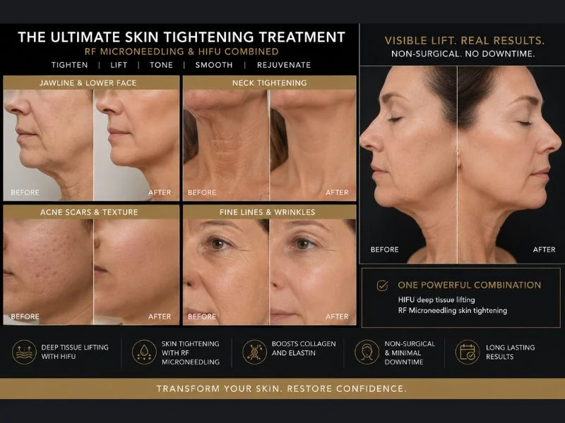Results of combined treatment for the ultimate skin tightening treatment Worksop