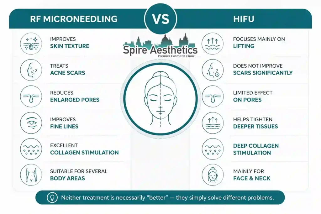 RF Microneedling vs HIFU: Which Treatment Gives Better Results Worksop?